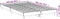 vidaXL - Bedframe - bewerkt - hout - betongrijs - 120x200 - cm