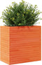 vidaXL - Plantenbak - 70x40x68,5 - cm - massief - grenenhout - wasbruin