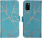 iMoshion Hoesje Geschikt voor Samsung Galaxy A41 Hoesje Met Pasjeshouder - iMoshion Design Softcase Bookcase - Goud / Meerkleurig / Blauw / Blue Graphic