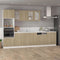 vidaXL - Onderkast - met - lade - 40x46x81,5 - cm - bewerkt - hout - sonoma - eiken