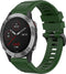 imoshion QuickFit® Siliconen sportbandje - Geschikt voor de Garmin Watch | 22 mm aansluiting - Donkergroen