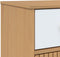 vidaXL - Dressoir - OLDEN - 114x43x73,5 - cm - massief - grenenhout - wit - en - bruin
