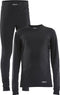 Craft Core Dry Baselayer - Thermoset Kids - Warm ademend shirt en broek - Zwart - Maat 146