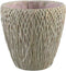 PTMD Eline Ronde Bloempot - H30 x Ø30 cm - Cement - Geel