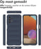 iMoshion Hoesje Geschikt voor Samsung Galaxy A32 (5G) Hoesje Siliconen - iMoshion EasyGrip Backcover - Donkerblauw