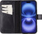 NorthLife Geschikt voor iPhone 16 Plus - Leren Afneembare 2-in-1 bookcase telefoonhoes - Zwart
