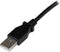 Startech USBAB1MR - USB A naar USB B kabel - 1 m rechtshoekig - Zwart