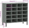 vidaXL - Schoenenrek - met - metalen - poten - OSLO - 95x35x86 - cm - grenenhout - wit