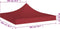 vidaXL - Partytentdak - 270 g/m² - 2x2 m bordeauxrood