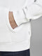 JACK&JONES ESSENTIALS JJECORP LOGO SWEAT HOOD - Heren Trui - Witte Logo met Capuchon - Maat L