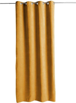 Atmosphera Memories gordijnen 140x260cm - Kant en klaar met ringen - Gordijn raambekleding - Oker