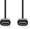 Nedis CCGP60700BK10 - USB-C 2.0-kabel - 100cm - Zwart