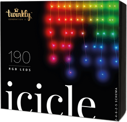 Twinkly Icicle - Lichtsnoer - 190 LEDs - Multicolor