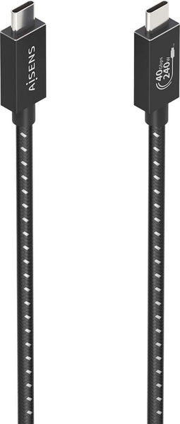 AISENS A156-0867 USB-kabel USB4 Gen 3x2 1 m USB C Zwart