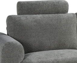 LABEL51 Milano Bank - Grijs - Velvet - Hoofdsteun - -