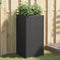 vidaXL - Plantenbakken - 2 - st - 40x40x80 - cm - poly - rattan - zwart