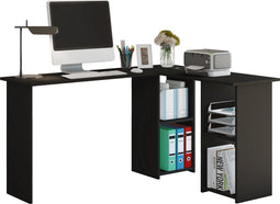 VCM Houten Hoekbureau Hoekbureau Computer Desk PC Tray Lusias Houten Hoekbureau Hoekbureau Computer Desk PC Tray Lusias