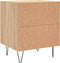 vidaXL - Nachtkastje - 40x35x47,5 - cm - bewerkt - hout - sonoma - eikenkleurig