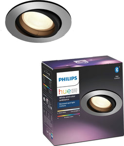 Philips Hue Centura - Inbouwspot - White & Color Ambiance - Aluminium (1-pack)