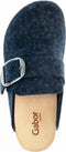 Gabor 73.021.16 - Dames Sloffen - Muiltje in kurk met vilt - Blauw - Maat 36