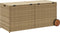 vidaXL - Tuinbox - met - wielen - 283 - L - poly - rattan - gemengd - beige