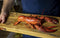 The.Board Small | Houten Serveerplank | Wagonhout | Lederen hengsel | Handgemaakt | Met lijnolie bewerkt