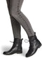 MARCO TOZZI MT Feel and Leather - Dames Lace Boot Flat - Leer - Zwart - Maat 38