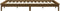 vidaXL - Bedframe - massief - grenenhout - honingbruin - 140x200 - cm
