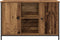 vidaXL - TV-kast - Artisan - Eiken - 101x35x65 - cm - Engineered - Hout - en - Staal