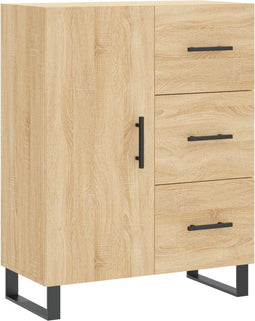 vidaXL - Dressoir - 69,5x34x90 - cm - bewerkt - hout - sonoma - eikenkleurig