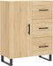vidaXL - Dressoir - 69,5x34x90 - cm - bewerkt - hout - sonoma - eikenkleurig