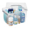 Sunware - Q-line opbergbox 22L transparant metaal - 40 x 30 x 26 cm