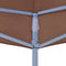 vidaXL - Partytentdak 270 g/m² - 3x3 m UV- en waterbestendig - bruin