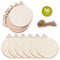 Giftmas Houten Kerstballen - Kerstversiering - Duurzaam en milieuvriendelijk - ⌀6,5cm (50 stuks)