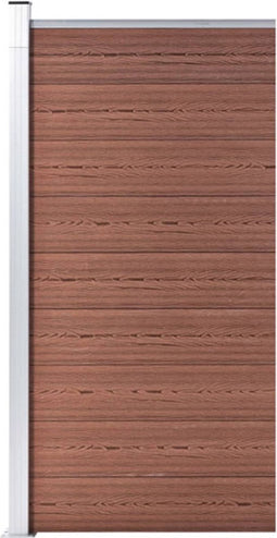 vidaXL - Schuttingpaneel - 95x186 - cm - HKC - bruin