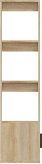 vidaXL - Dressoir - 80x30x119,5 - cm - bewerkt - hout - sonoma - eikenkleurig