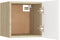vidaXL - Tv-wandmeubelen - 4 - st - 30,5x30x30 - cm - wit - en - sonoma - eikenkleurig
