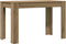 vidaXL - Eettafel - 120x60x76 - cm - bewerkt - hout - artisanaal - eikenkleur