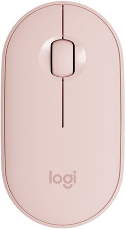 Logitech Pebble M350 - Draadloze muis - Stil klikken en scollen - Roze