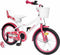 Meisjesfiets 16 inch - rood - staal