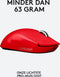 Logitech G Pro X SUPERLIGHT - Draadloze Esports Gaming Muis - HERO 25K sensor - Rood