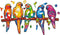 UNIDRAGON Houten Puzzel Voor Volwassenen Dier - Speelse Papegaaien - 104 stukjes - Small 33x19 cm