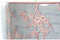 Bijzettafel DKD Home Decor Porselein Blauw Oranje Blommor (33.5 x 33.5 x 43 cm)