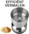 KitchenPrince Koffiemolen met 4 messen - koffiebonen malen - koffiemolen - voedsel vermalen - specerijenmaler - coffeegrinder - gemalen koffie - bonen koffie malen - bonenmaler - koffiemolen voor bonen - koffiezetapparaat - koffie maken