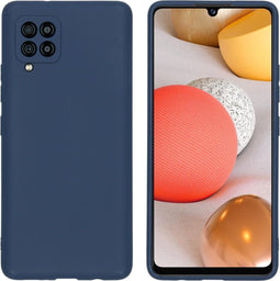 iMoshion Hoesje Geschikt voor Samsung Galaxy A42 Hoesje Siliconen - iMoshion Color Backcover - Donkerblauw