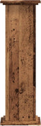 vidaXL - Plantenstandaard - 33x33x100 - cm - bewerkt - hout - oud - houtkleurig