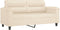 vidaXL - Tweezitsbank - 140 - cm - microvezelstof - beige