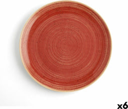 Platt tallrik Ariane Terra Keramisch Rood (Ø 29 cm) (6 Stuks)