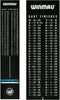 Winmau Outshot - Dartmat - Antislip PVC - 300 x 60 cm - zwart met blauwe accenten