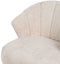 Leunstoel Crème Natuurlijk Rubberwood Foam Weefsel 71 x 75 x 76 cm